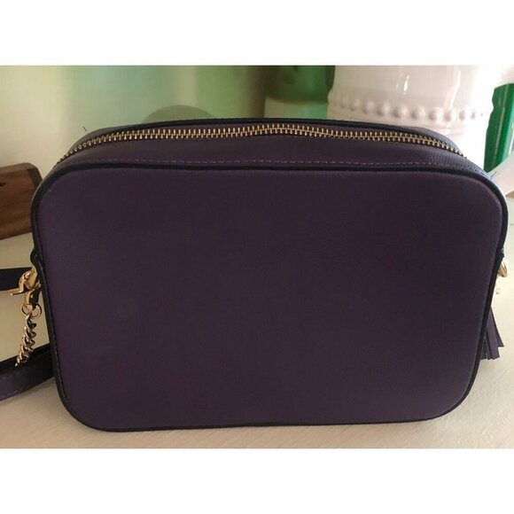 COPY - VALENTINO Babette Studded Leather Chain Strap Camera Bag Blackberry Purp… - Picture 6 of 16